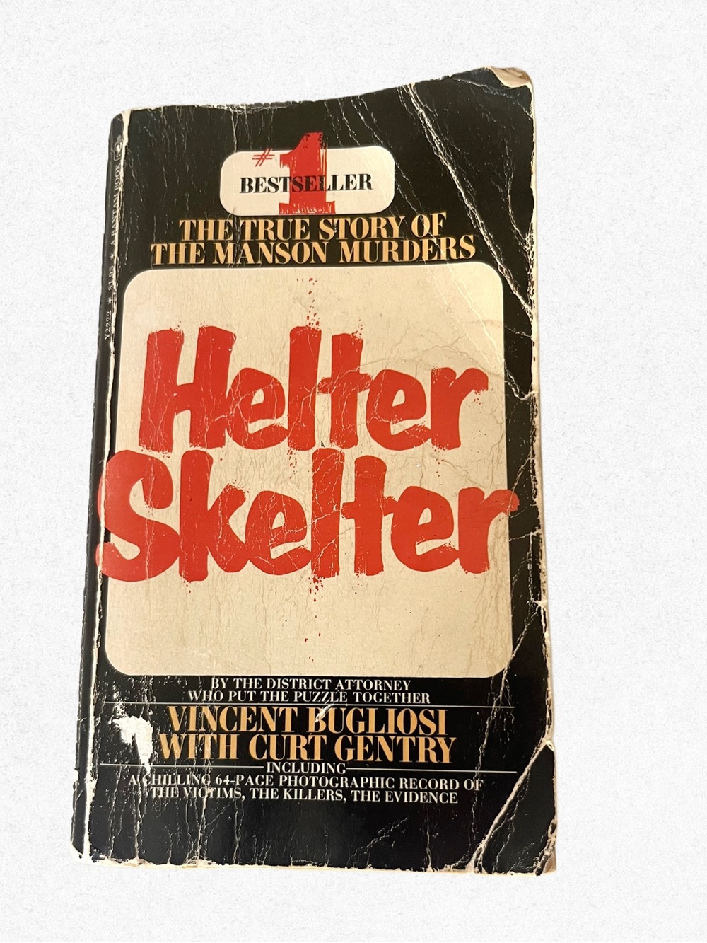 1976 Helter Skelter Manson Murders Paperback with Photographs Insert